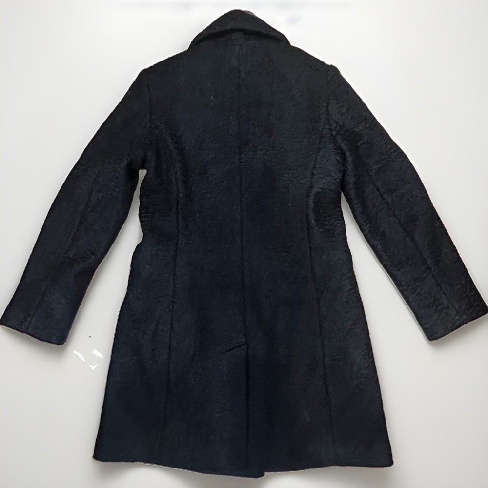 NWT M x Milly Black Boucle Coat Rhinestone Buttons Double Breasted M09184 S - Picture 6 of 10